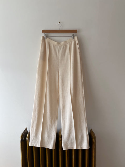 Cream St. John Knit Trousers | L