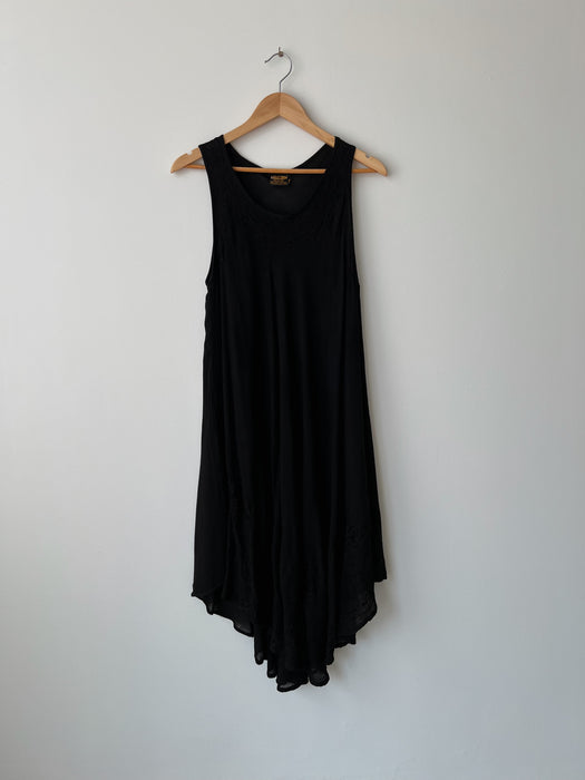 Black Rayon Dress | M/L