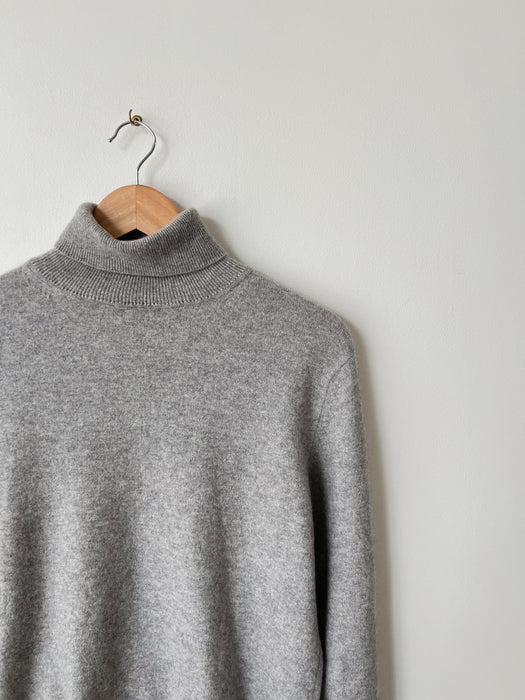 Grey Wool Cashmere Turtleneck | S