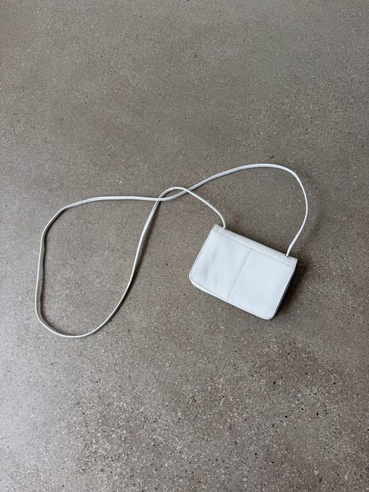 White Leather Mini Purse