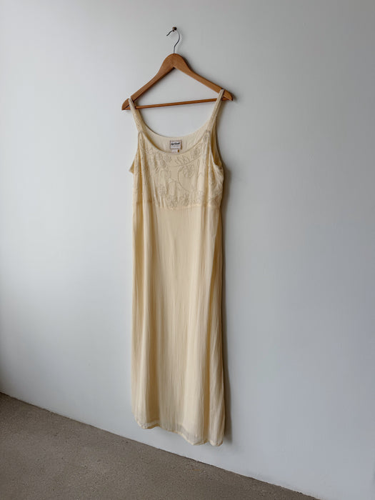 Cream Beaded Dress | L