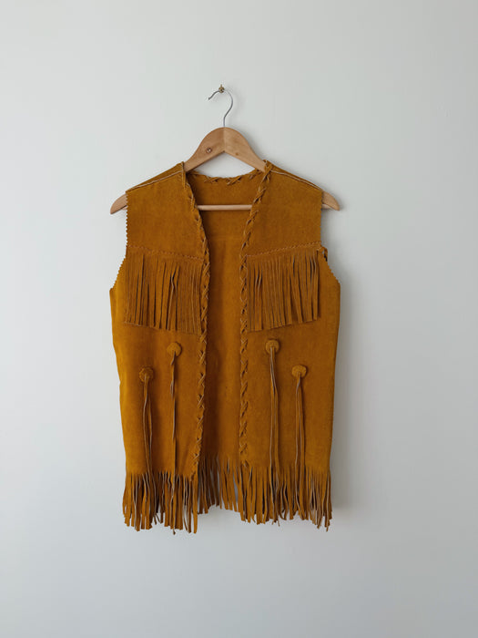 Fringe Suede Vest | M