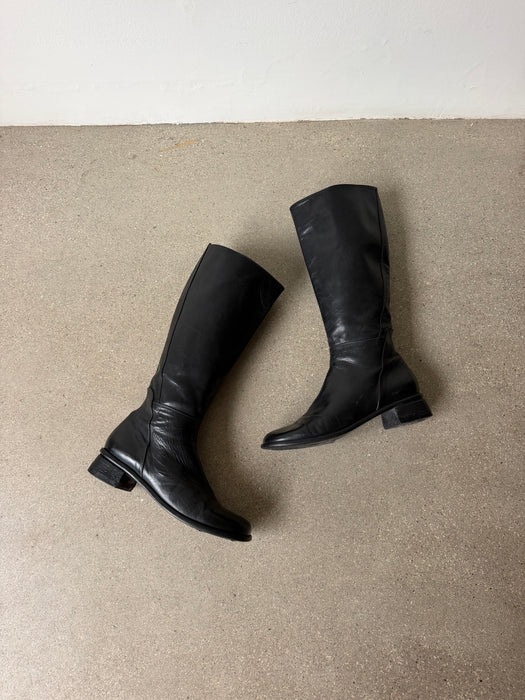 Black Leather Boots | 9