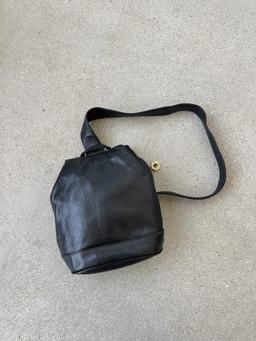 Black Leather Shoulder Bag
