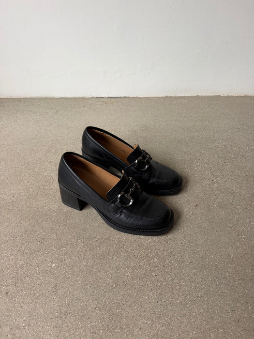 Black Leather Loafer | 8.5