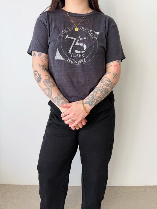 Paper Thin Charcoal Single Stitch Tee | M