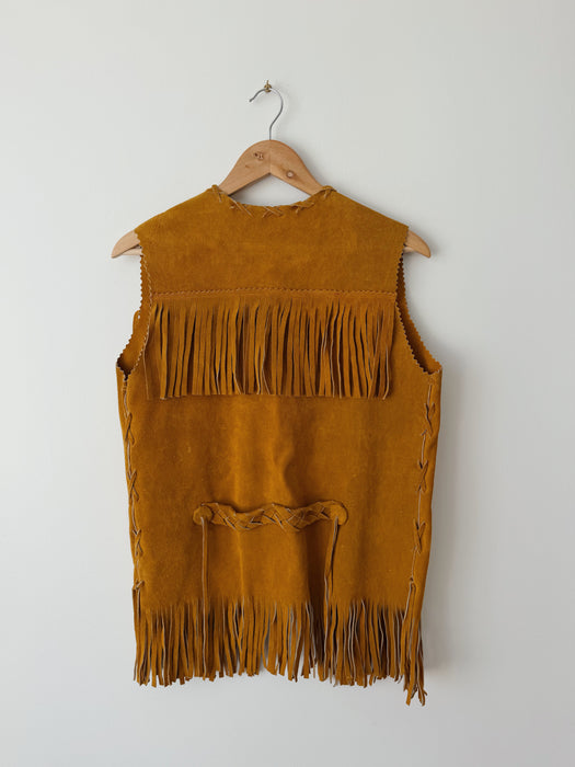 Fringe Suede Vest | M