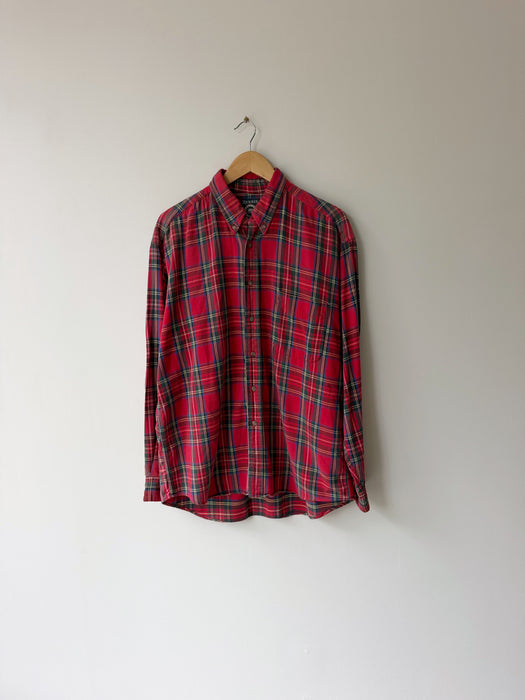 Red Plaid Shirt | M/L