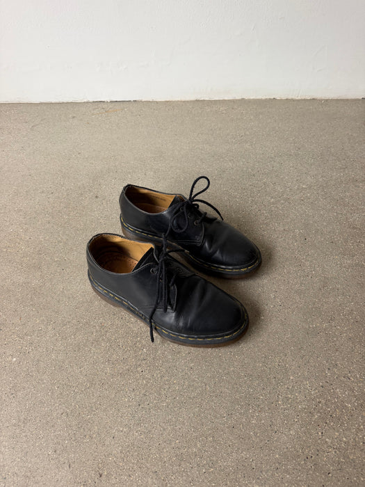 Black Leather Dr Martens Oxford Shoes | 7