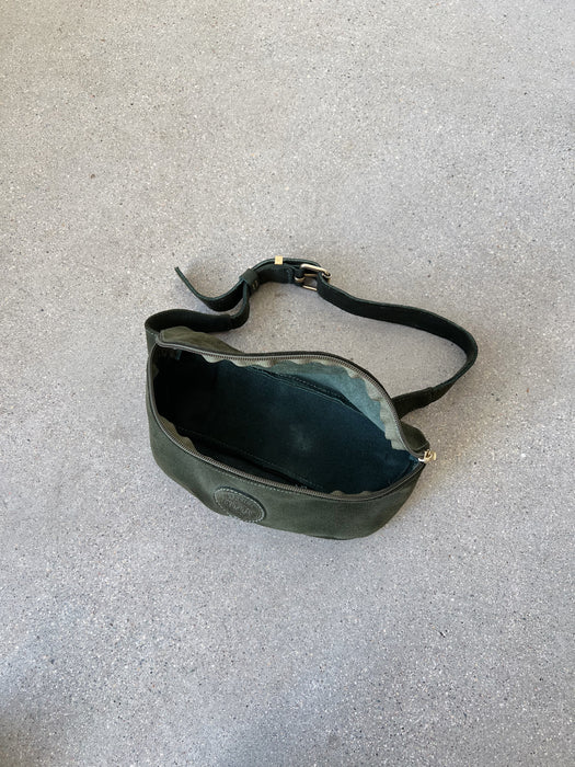 Olive Suede Roots Fanny Pack