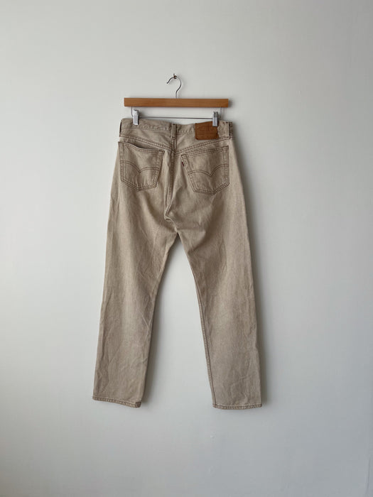 Beige Levi’s 501 Denim | 30