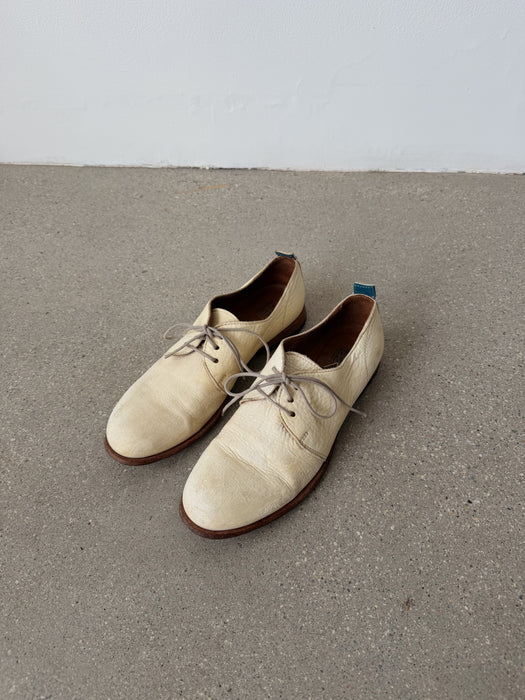 Cream Leather Oxfords | 5.5/6