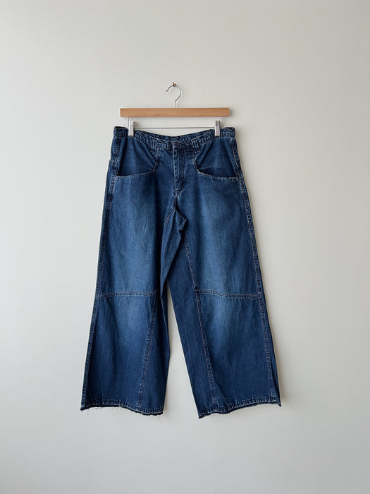 Dark Wash Wide Leg Denim | 32