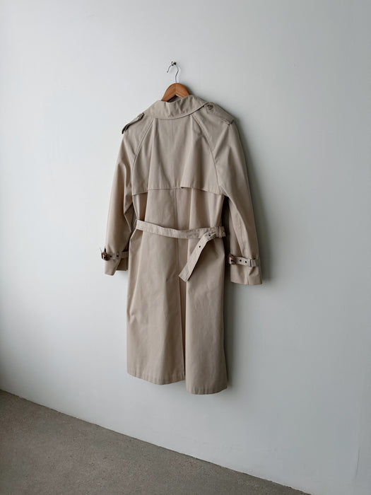 Cream Trench Coat | M