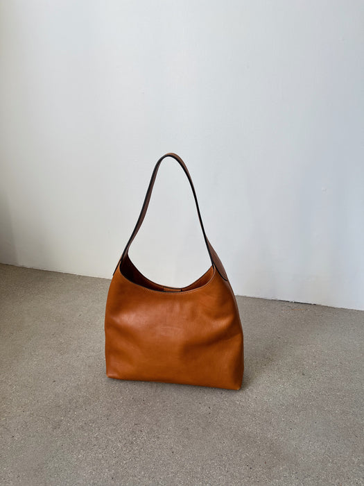 Cognac Leather Handbag