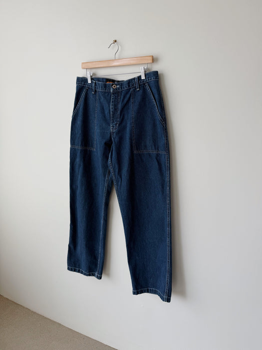 Dark Wash Carpenter Pant | 34