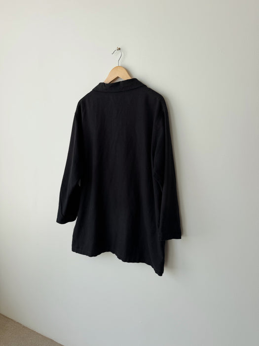 Black Linen Jacket | XL
