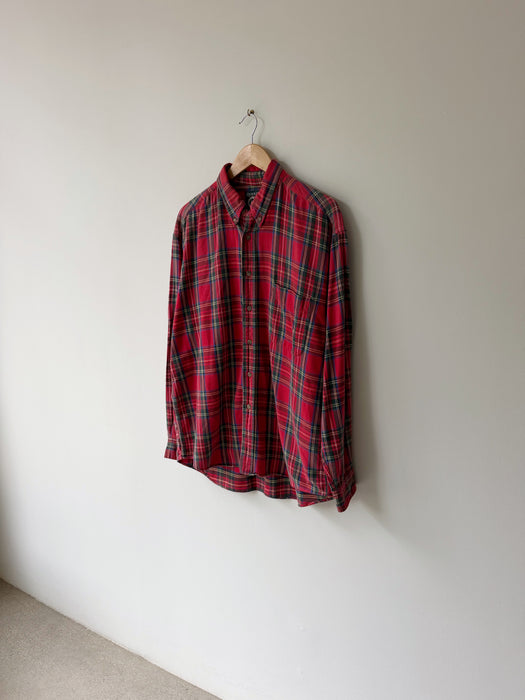 Red Plaid Shirt | M/L