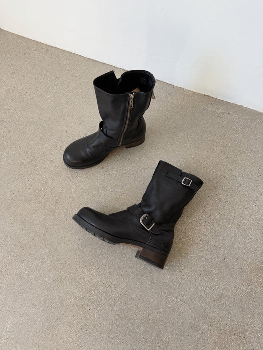 Black Leather Boots | 7.5