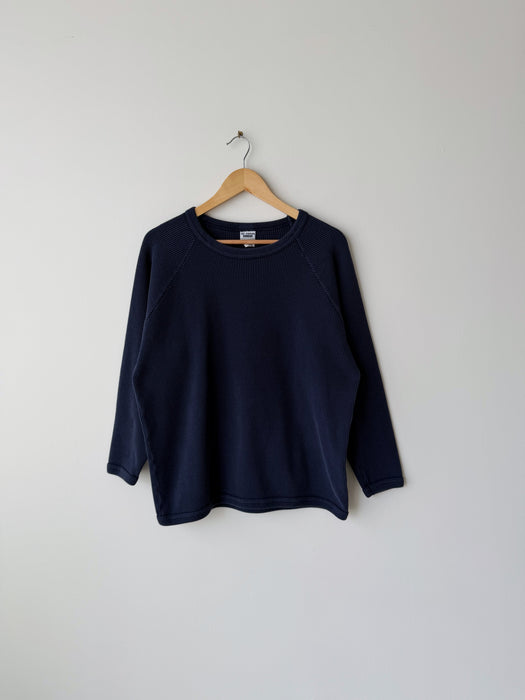 Navy Waffle Thermal Top | L