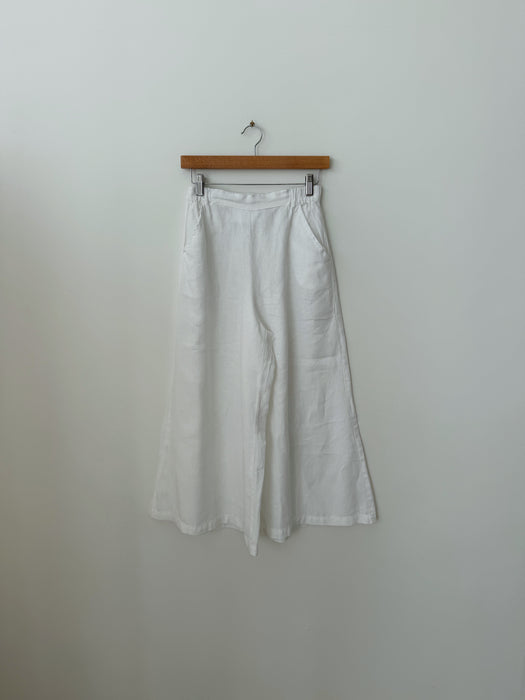 White Linen Culottes | XS/S