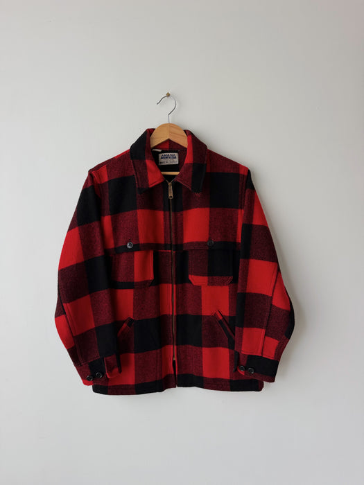 1960's Buffalo Plaid Wool Jacket | L