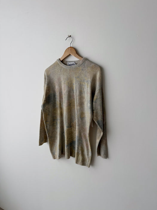 Floral Wool Angora Sweater | L