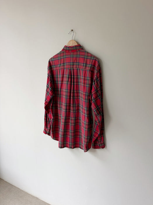 Red Plaid Shirt | M/L