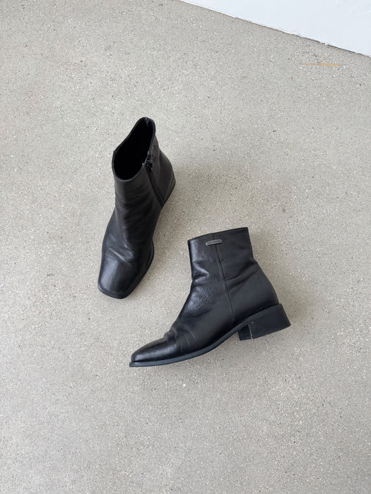 Black Leather Boots | 6.5