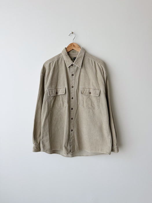 Beige Corduroy Button up | XL