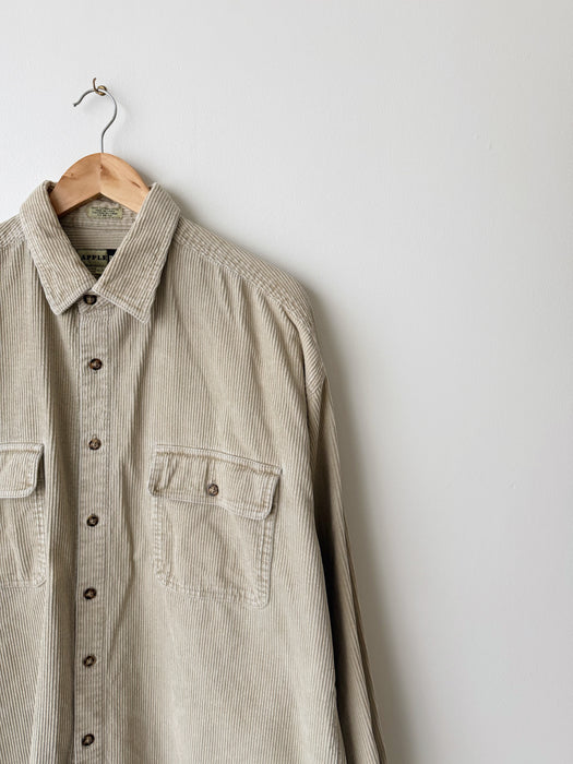 Beige Corduroy Button up | XL