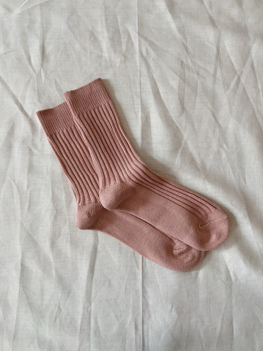 Billy Bamboo Ribbed Cotton High Sock