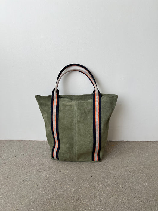 Suede Leather Tote Bag