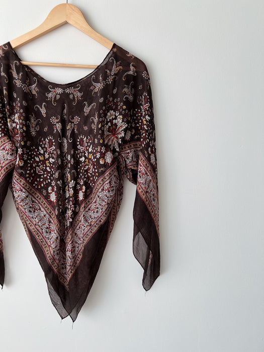 Floral Silk Shawl