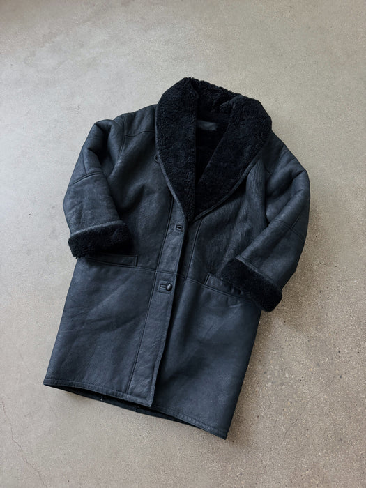 Black Sherpa Coat | L/XL
