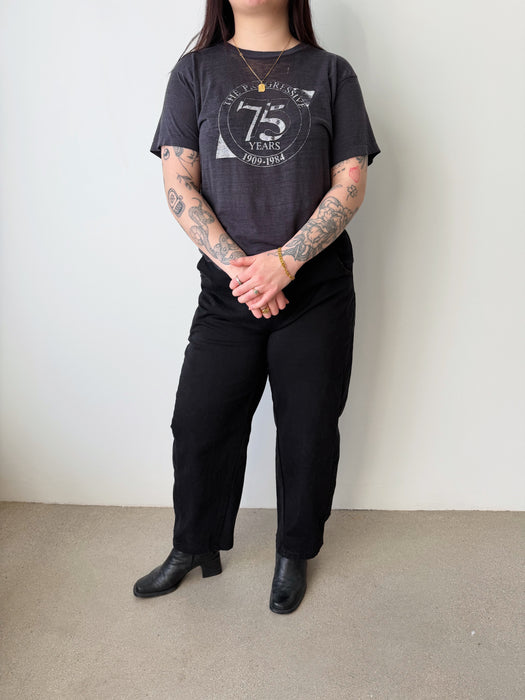 Paper Thin Charcoal Single Stitch Tee | M