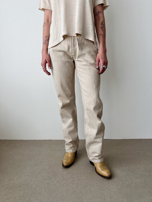 Beige Levi’s 501 Denim | 30