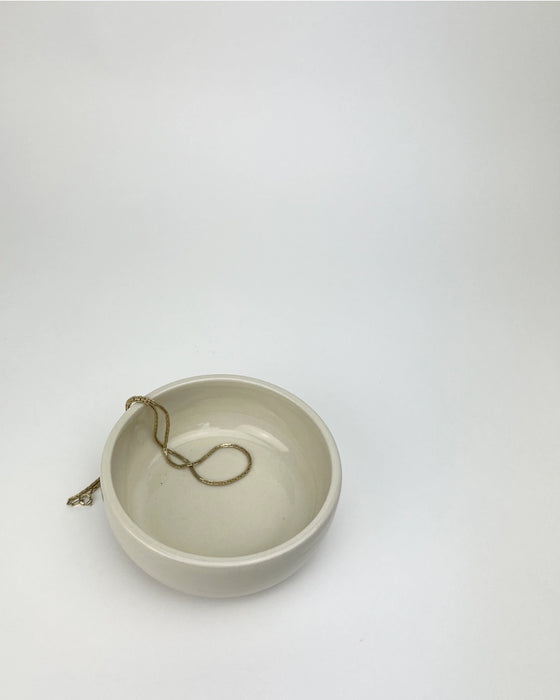Handmade Ceramic Jewellery Dish - Cream