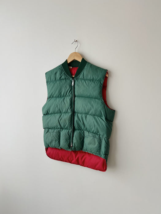 Reversible Down Puffer Vest | M