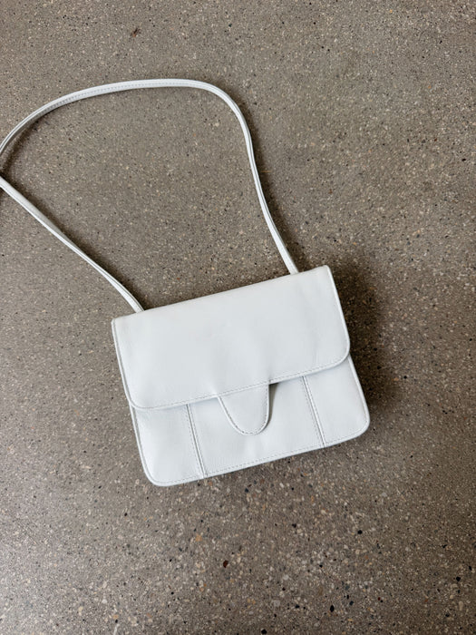 White Leather Mini Purse