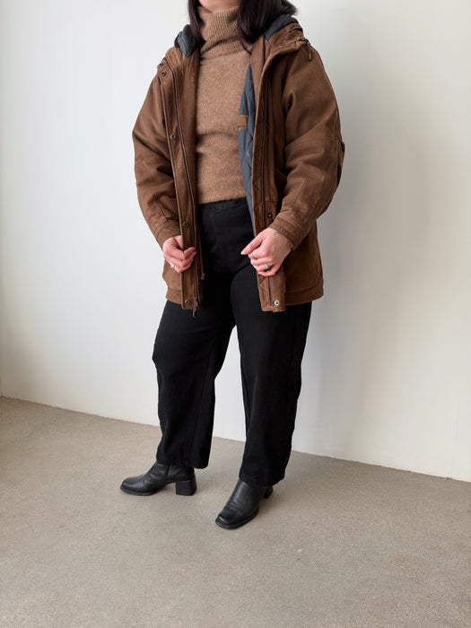 Brown Leather Jacket | M/L