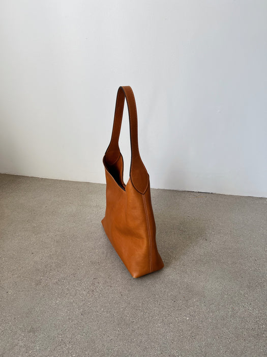 Cognac Leather Handbag