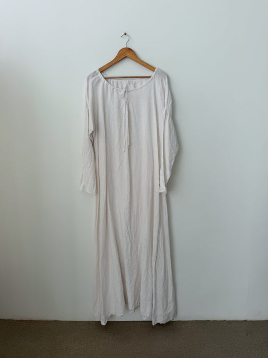 White Linen Dress | XL