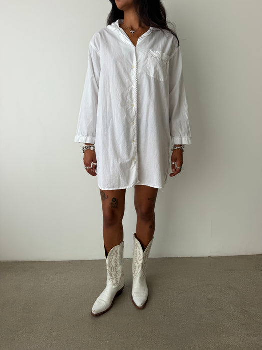 White Cotton Blouse | L