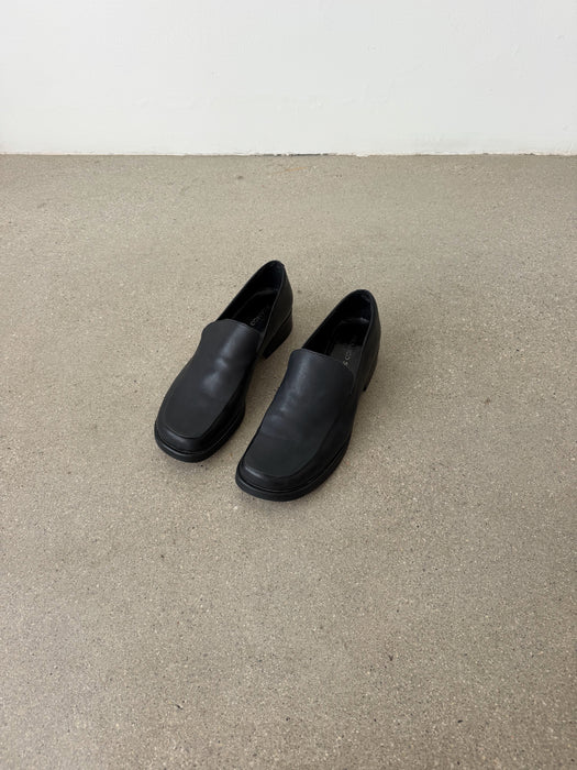 Black Leather Loafer | 8.5