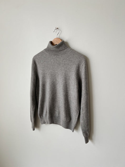 Grey Wool Cashmere Turtleneck | S