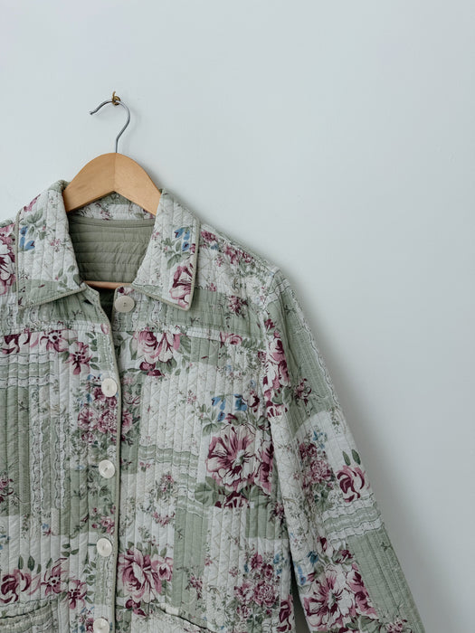 Floral Quilt Reversible Jacket | S