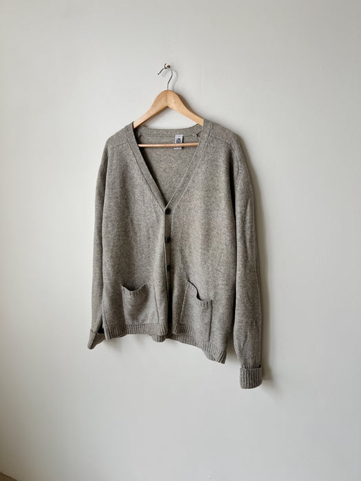 Grey Wool Cardigan | L