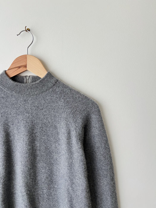Heather Grey Cashmere Sweater | S