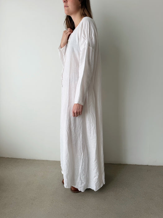 White Linen Dress | XL